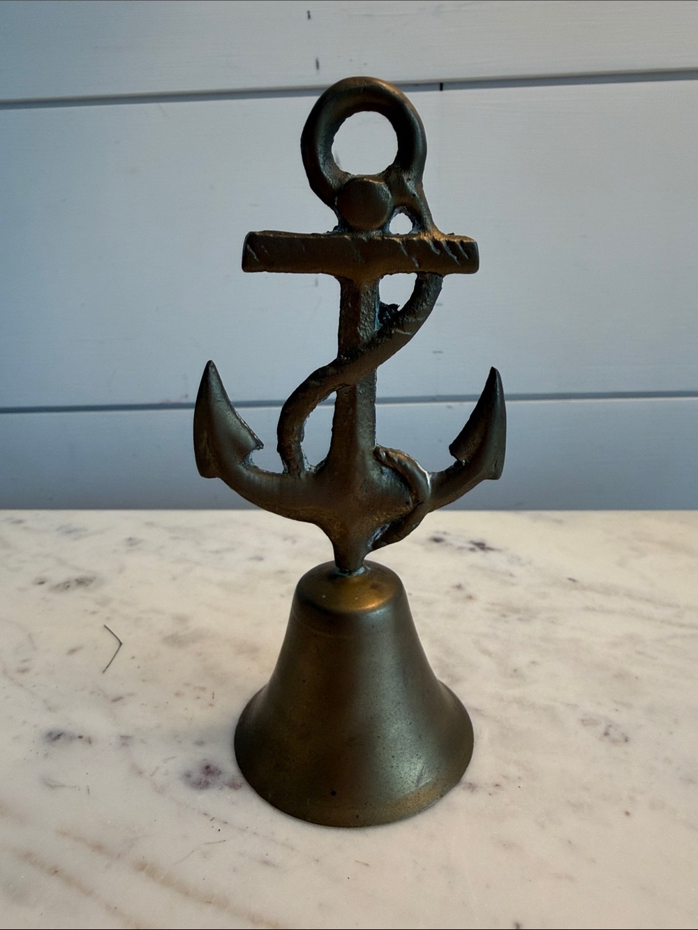 Vintage Brass Anchor Bell